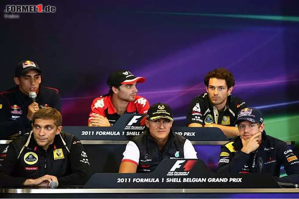 Foto zur News: Sebastien Buemi, Jerome D&#039;Ambrosio, Bruno Senna, Witali Petrow, Michael Schumacher, Sebastian Vettel