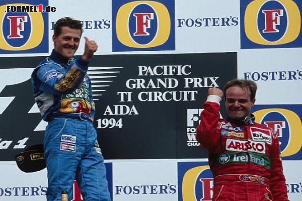 Foto zur News: Michael Schumacher und Rubens Barrichello