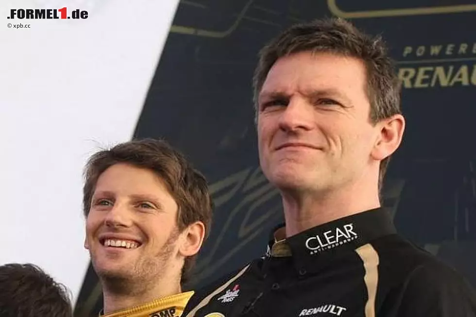 Foto zur News: Romain Grosjean und James Allison