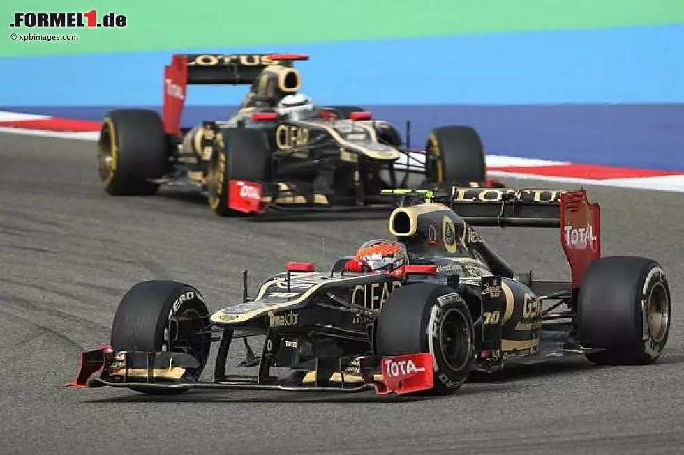 Foto zur News: Romain Grosjean, Kimi Räikkönen