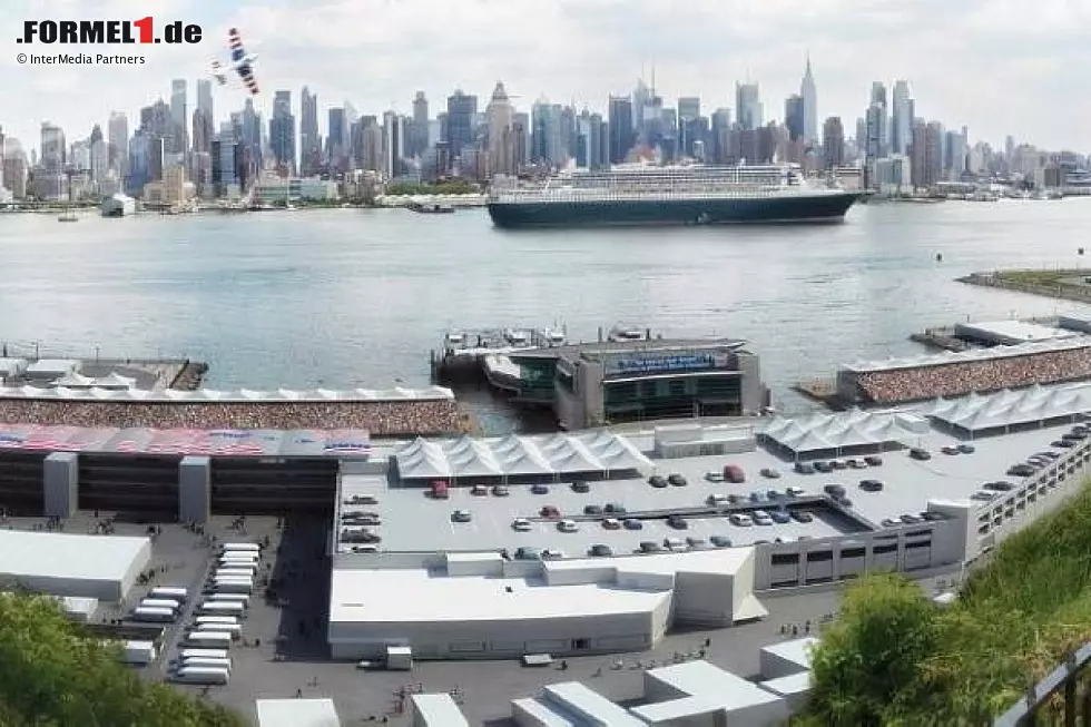 Simulation des Paddocks des US-Grand-Prix in New York Foto zur News: Simulation des Paddocks des US-Grand-Prix in New York