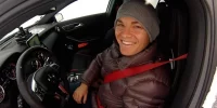 Foto zur Video: Nico Rosberg beim Fahrertraining auf Eis