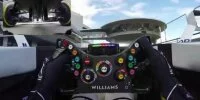 Foto zur Video: Im Williams-Cockpit: Der Fahrer bei der Arbeit