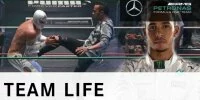 Foto zur Video: Hamilton zeigt seine Wrestling-Moves