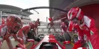 Foto zur Video: 360 Grad: Ferrari-Boxenstopp rundum