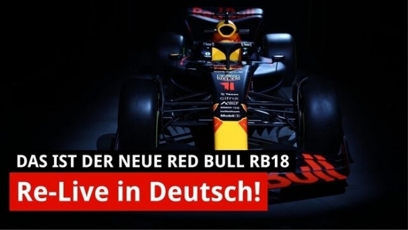 Präsentation Red Bull: Neuer Hauptsponsor am RB18 Präsentation Red Bull: Neuer Hauptsponsor am RB18