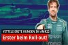 Foto zur Video: Vettels neues Auto: Roll-out im Aston Martin AMR22
