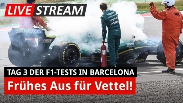 F1-Test Barcelona: Kein gutes Ende für Vettel